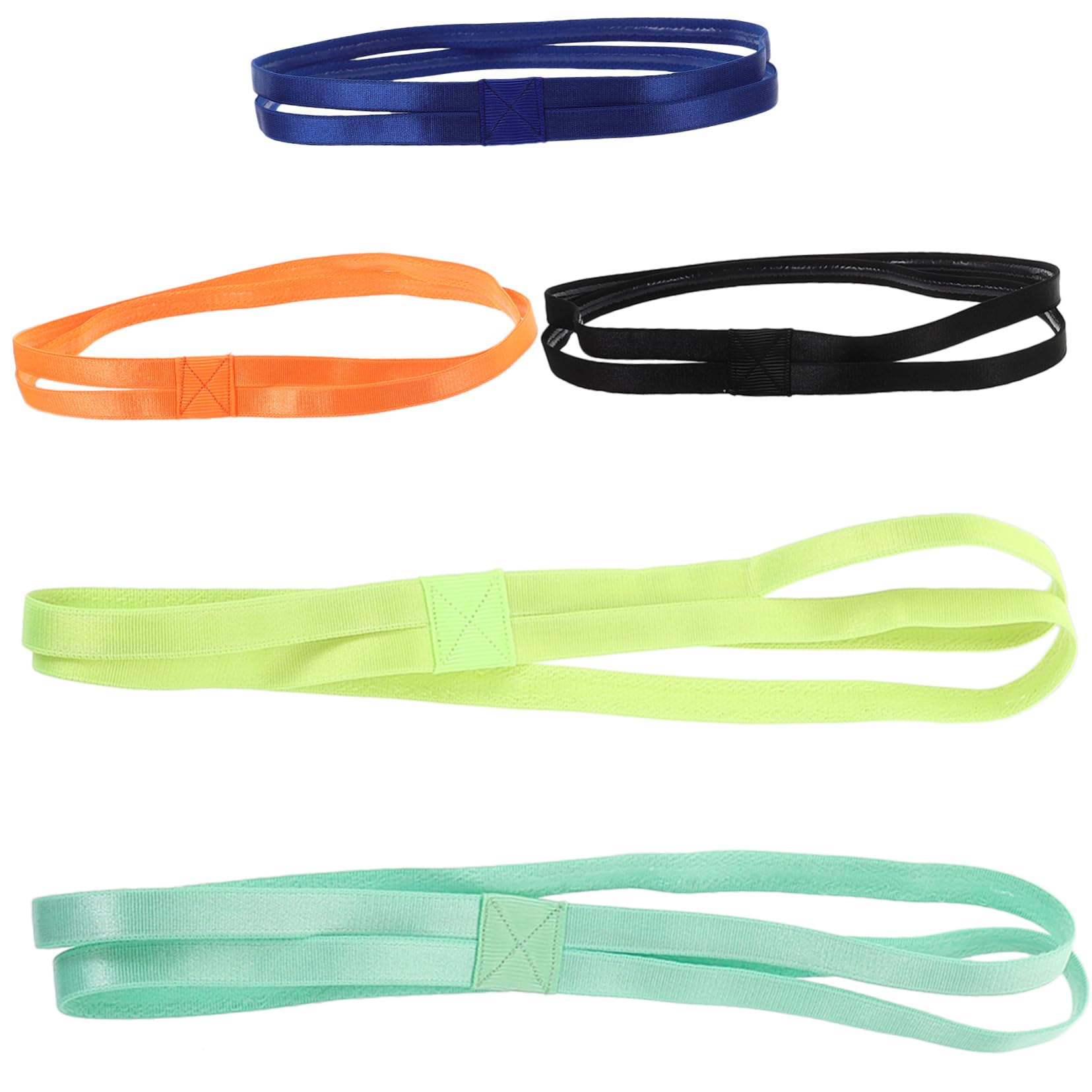 TOYANDONA Bande Elastiche Antiscivolo Per Sport Fasce Per Materiale Stretch Per Yoga Corsa Allenamento Vivaci Verde