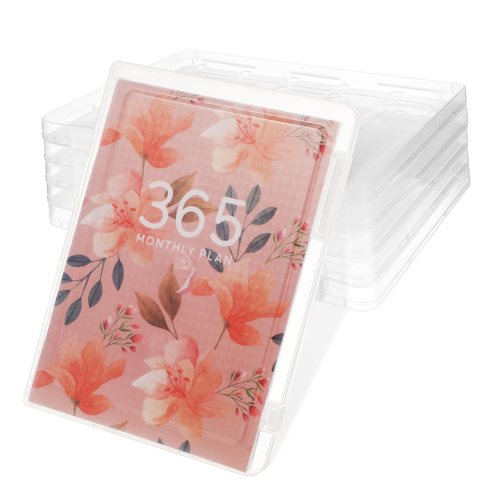 NUOBESTY 6stücke Transparente aus Kunststoff für Büro und Schule zur Aufbewahrung von Papier und Dokumenten mit Klarem Design