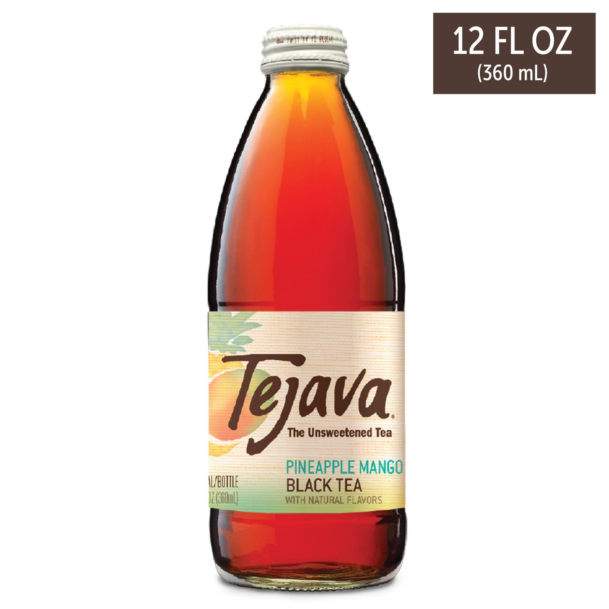 Snapklik.com : Pineapple Mango Black Iced Tea, 4 Pack, 12oz Glass ...