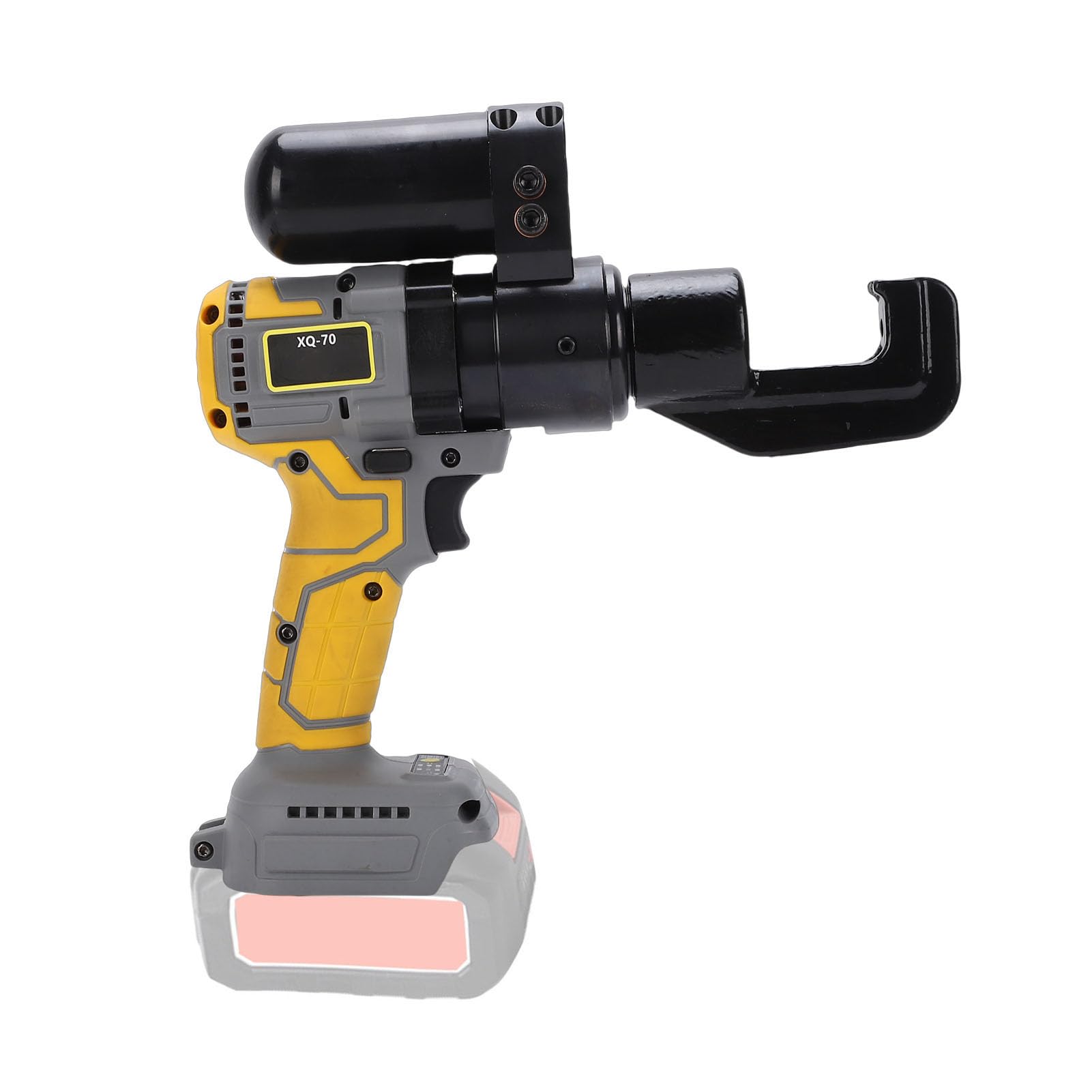 ZJchao Elektryczne Hydrauliczne Narzędzie do Zaciskania Końcówek Kablowych, Głowica Obrotowa 360 Stopni Elektryczne Hydrauliczne Szczypce do Zaciskania Końcówek Kablowych 45KN