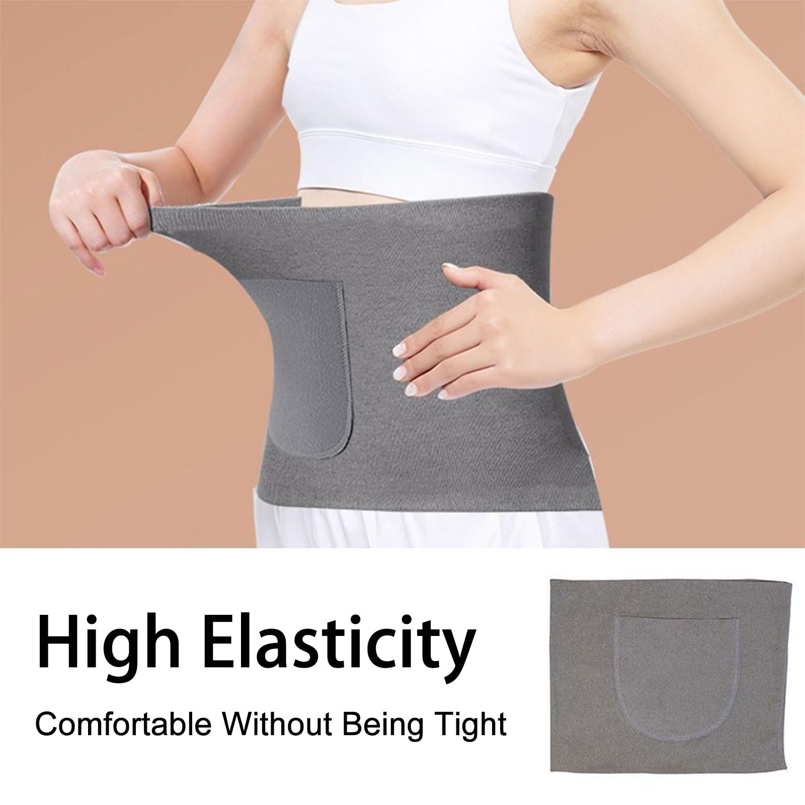 Faja Termica Lumbar,Faja Lumbar Caliente,Cinturón de Calor para Lumbares,Cinturón Calentador de Invierno,Faja Lumbar Caliente para Hombres Mujeres para Cintura de Apoyo Caliente Dolores Menstruales