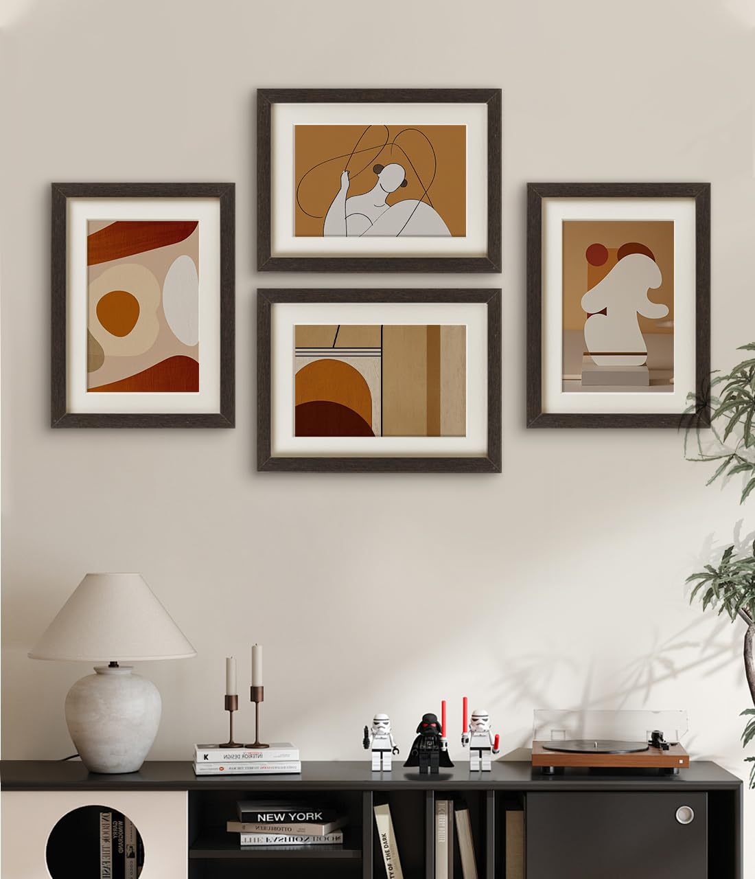 Walther Design Passe-Partouts Noir Pour La Taille Du Cadre : 18 X 24 Cm, Taille De L'image : 13 X 18 Cm Passepartouts PA825B