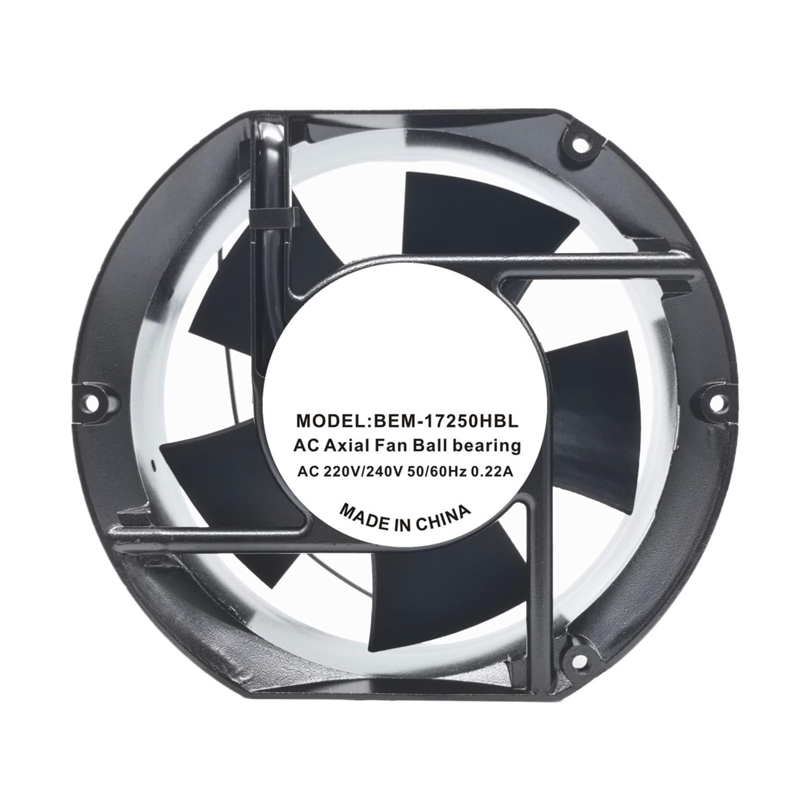 FSBNMNXPQ Cooling Fan BEM-17250HBL 220V/240V 0.22A 50/60Hz 17cm 17250 172x150x50mm