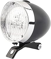 Vista 1 de BlueSunshine - Lámpara de luz delantera para bicicleta, estilo vintage, retro, 3 luces LED con soporte