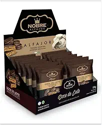 Alfajor Doce de Leite C/Chocolate Meio Amargo 50 gr - Cx 12 unidades - Nobre