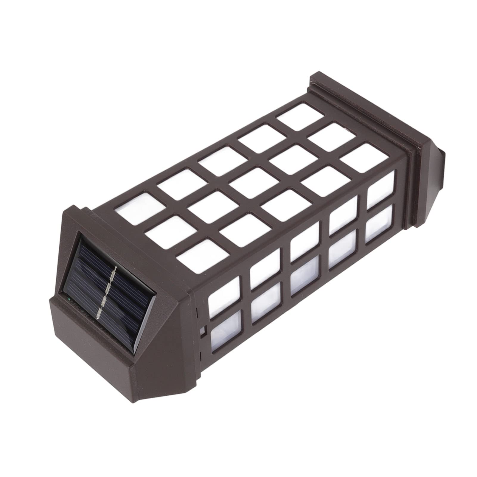 Fockety Solar-Wandleuchten für den Auzenberich, 2 Sätze LED-WEIßlicht, Intelligente Steuerung, Wasserdichter Solar-Zaunleuchten, Automatische Beliesche, Wandleuchte für Terrasse, Terrasse,