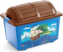 صندوق تخزين ألعاب بلاستيك من كيرفر، 50 لتر متعدد الالوان