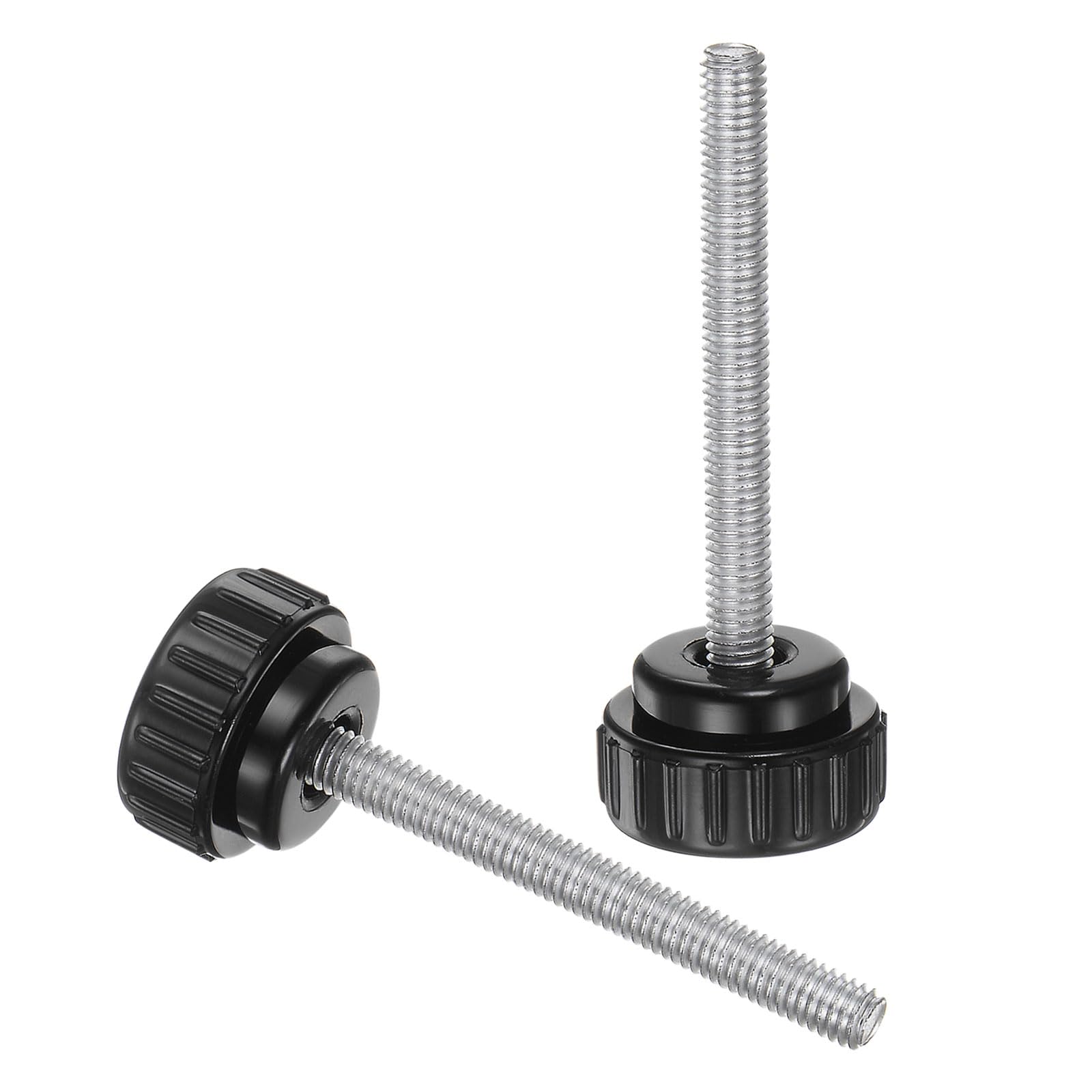 10 écrous Moletés M6 Ronds – Zingage Bleu, Boutons De Collier, Par Uxcell