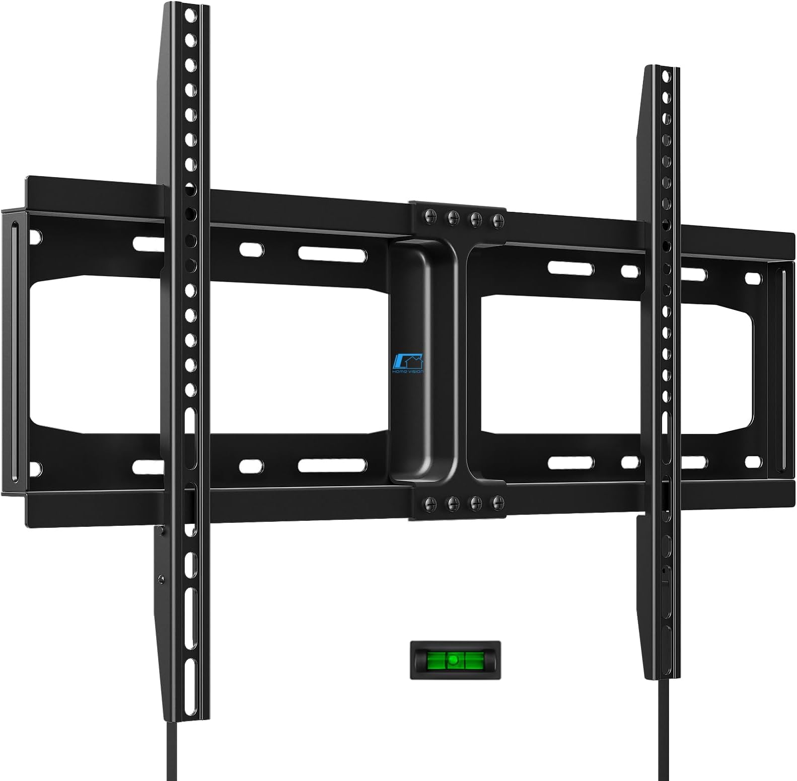 Fixed TV Wall Mount Low Profile TV Mount for Most 32-75 inch LED LCD Flat Curved Screen TVs, Max VESA 600X400mm Up to 165lbs Fits 16”-24” Wood Studs, Unique Strap Design for Quick Release Lock