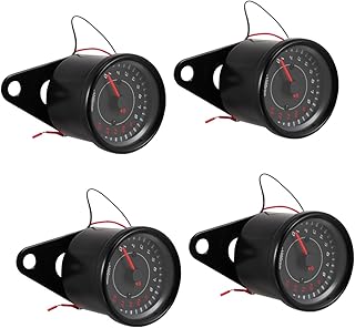 SUPVOX 4 Pçs Tacômetro Velocímetro Digital Tacômetro Digital Scooter Motor De Motocicleta Tacômetro Testador De Motocicleta Medidor De Lcd Tacômetro Medidor De Velocidade Da Motocicleta