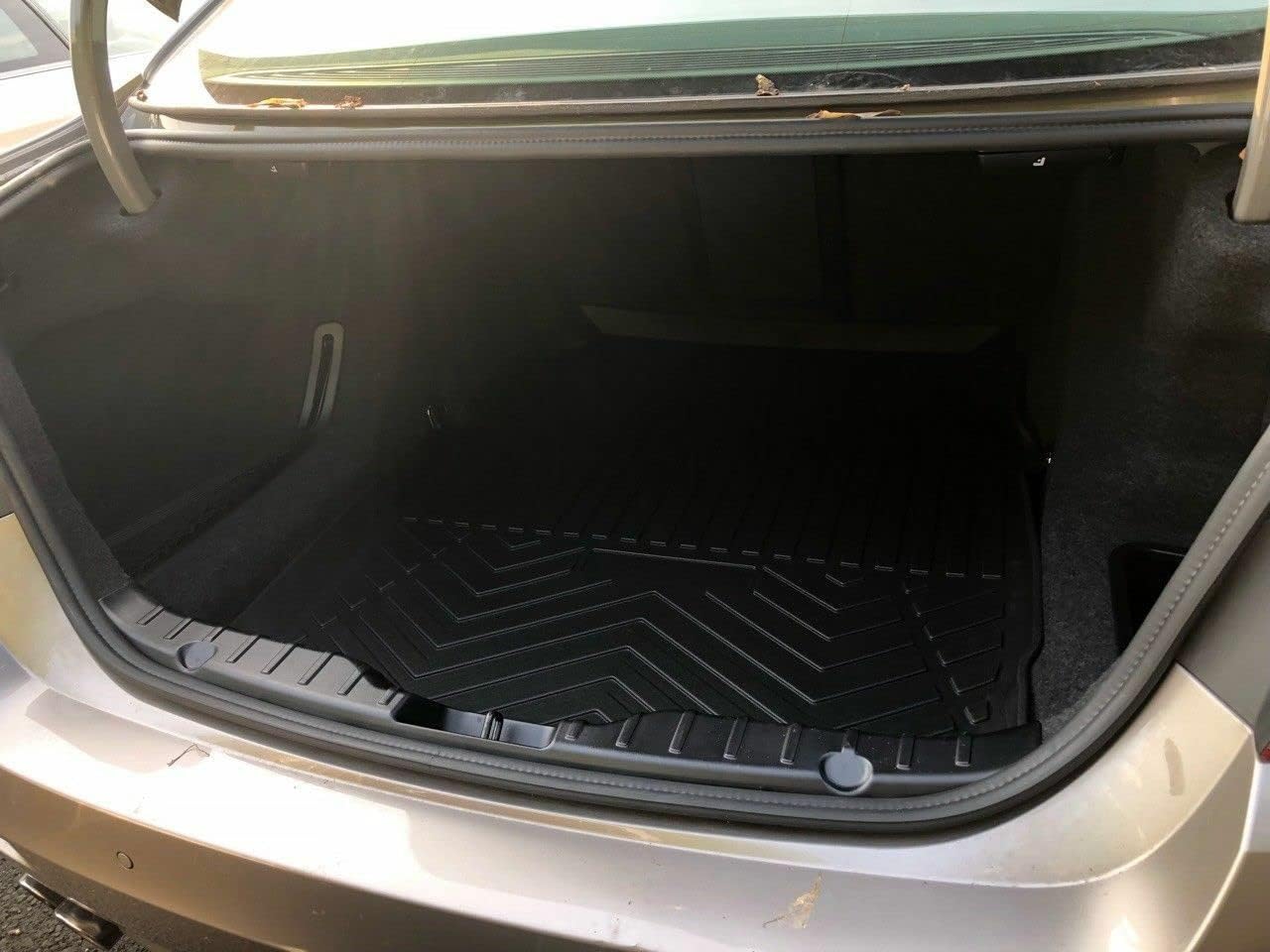 Cargo Liner - Trunk Mat for BMW 5-Series F10 M5 2011-2016 – Weather-Resistant Trunk Mats for Cars with Raised Lip – Non-Slip Car Trunk Mat Rubber – Laser Pre-Cut Design