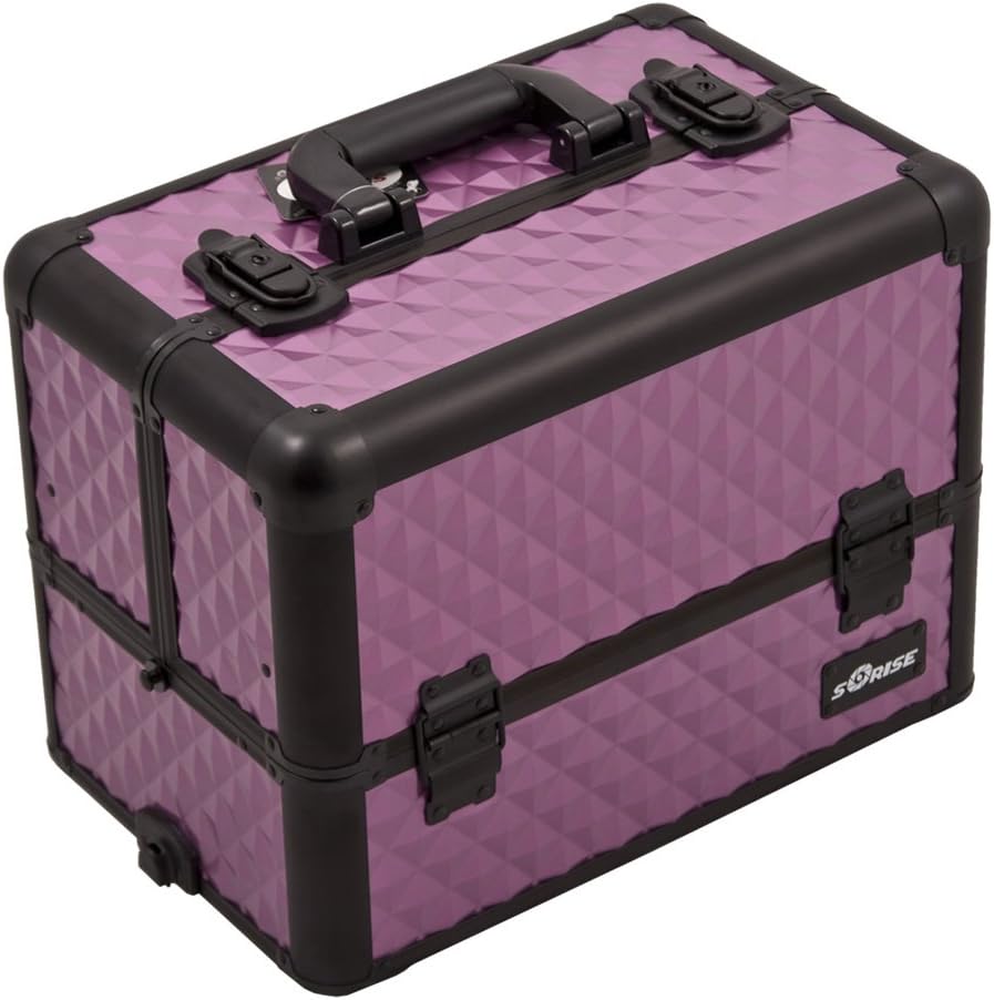 Craft Accents E3304 Diamond Pro Craft/Quilting Storage Case, Purple/Black