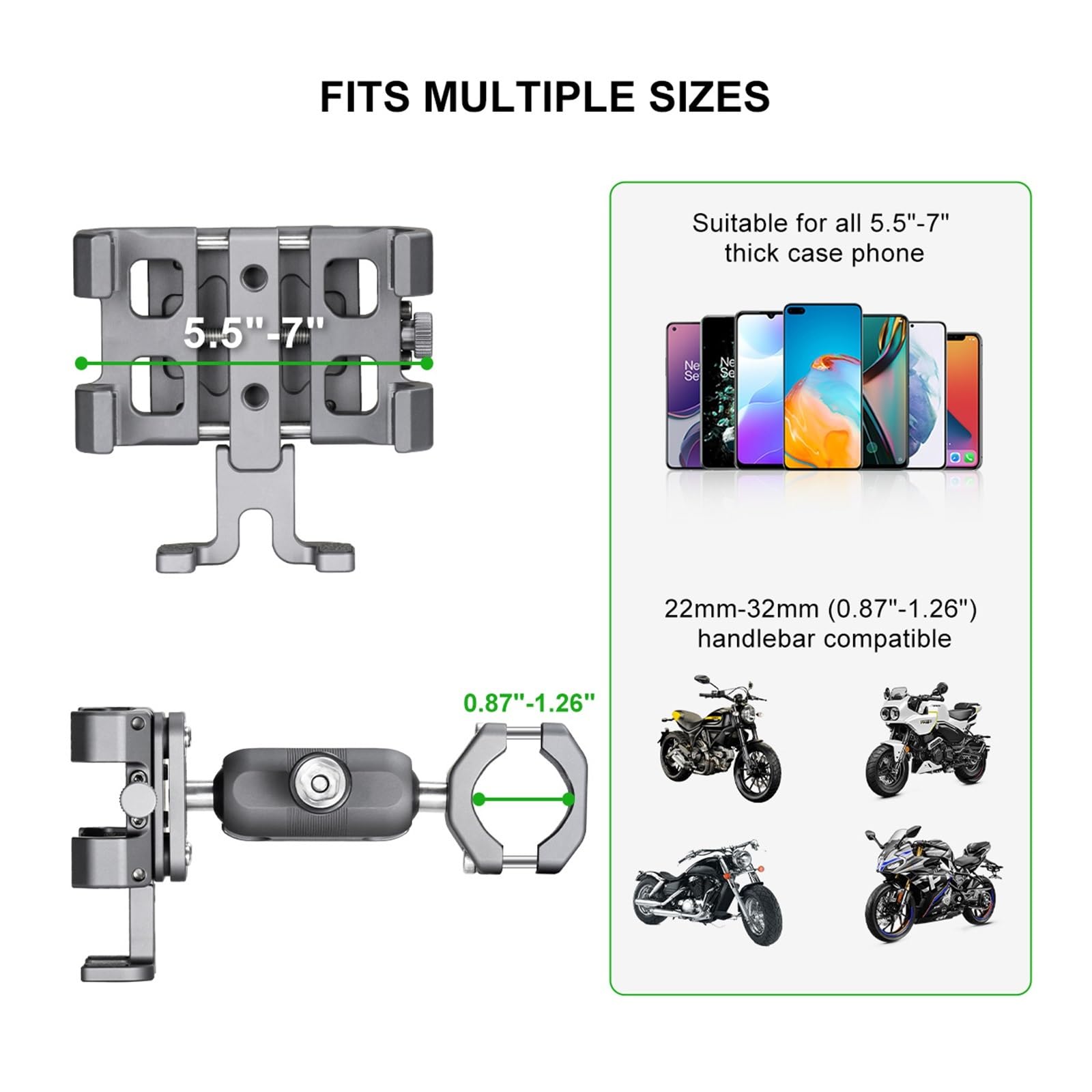 Supporto Telefono Porta Cellulare Bici Moto Supporto Navigazione
