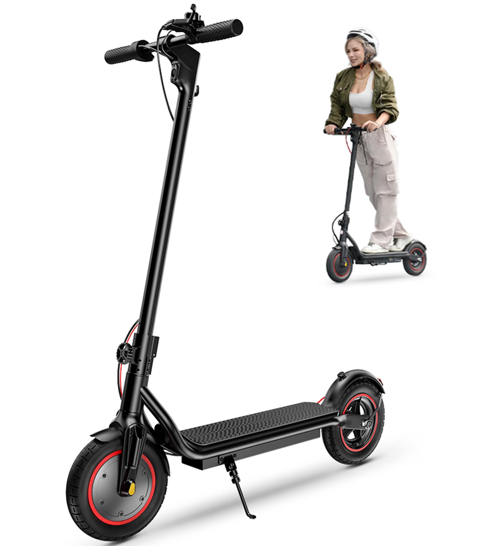 Electric Scooter, 23/21 Miles Long Range, 22/18 MPH Top Speed, 650/500/350W Powerful Motor, 10"/8.5" Pneumatic Tires Commuting Scooter,UL Certified Foldable Escooter for Adults and Teens