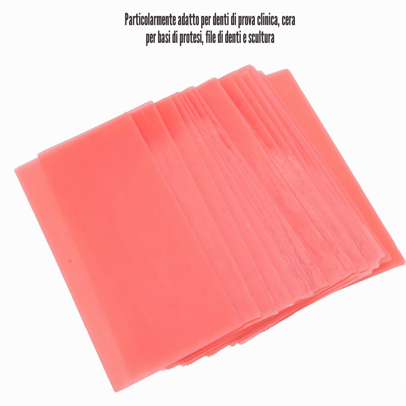Cera dentale rossa per base dentale 18 pz foglio materiale ausiliario dentista