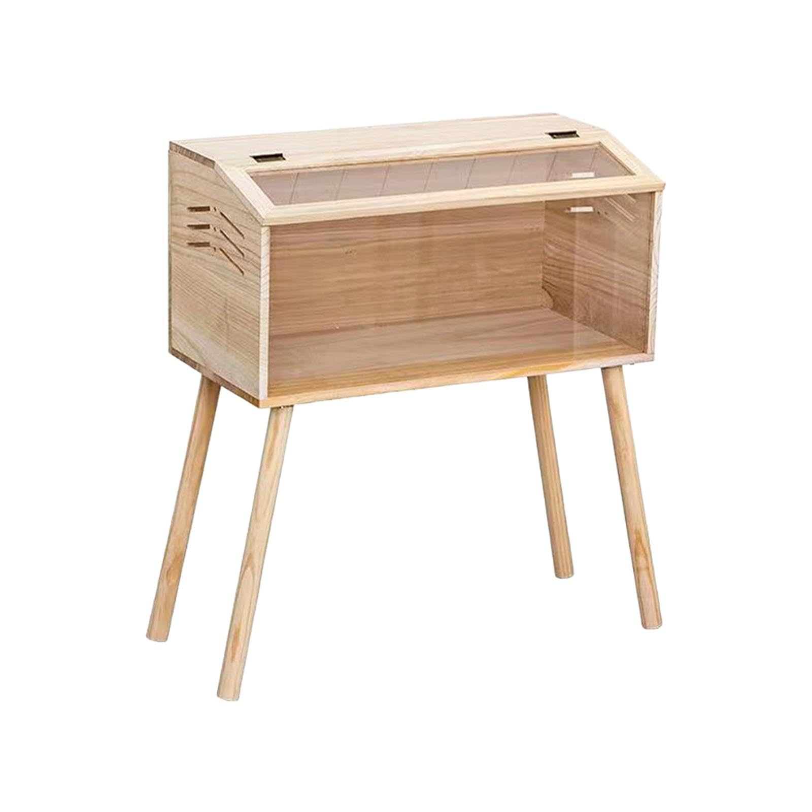 Brooder Box per Pulcini in Acrilico E Legno Trasparente E Robusto con Ventilazione Facile Da Trasportare Idoneo per Pulcini Quaglie Roditori Piccoli a, 40 Cm X 30 Cm X 30