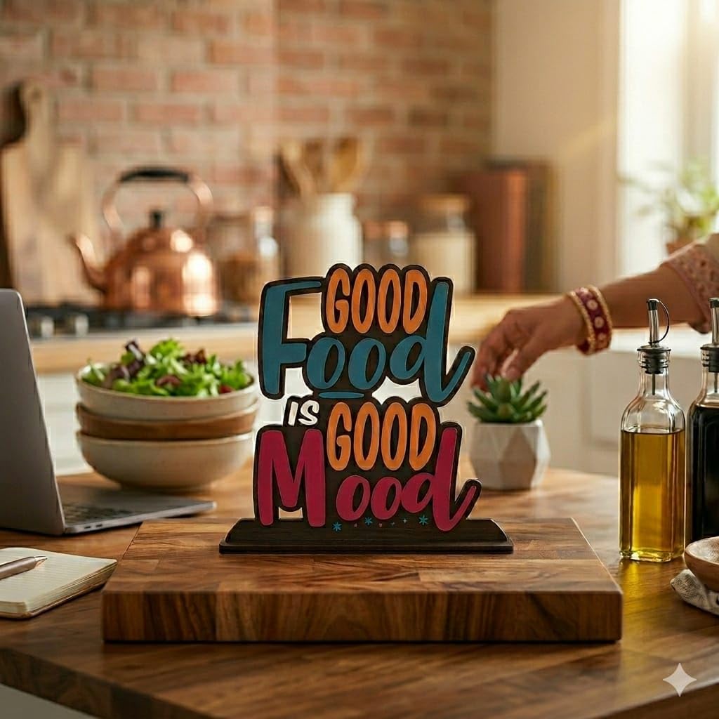 SAUDEEP INDIA Wooden Idols - 'Good Mood' Decor -5 SAUDEEP INDIA Wooden Idols - 'Good Mood' Decor -5