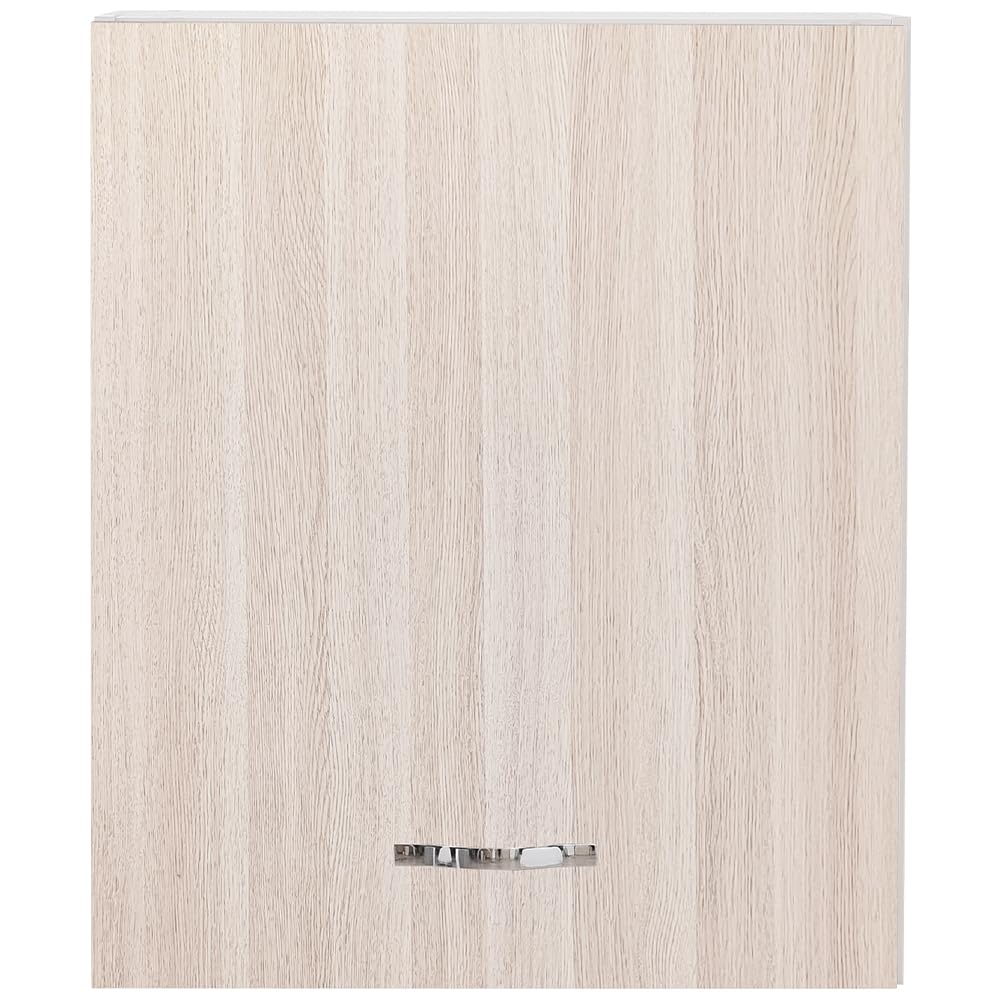 Shally Dogan Pensile da Cucina a Parete, Armadio Sospeso in Legno con Anta Singola 1 Ripiano e 2 Scomparti, Armadietto da Muro Spazioso e Resistente, Dimensioni 60 x 32 x 72H cm (Olmo)