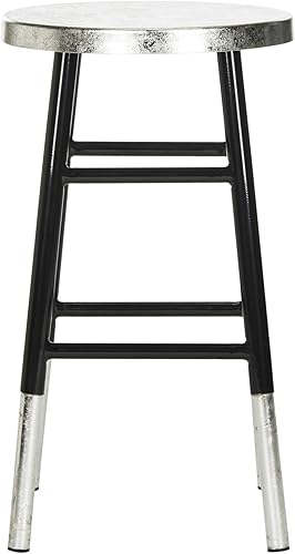 Miniatura 26 de Safavieh Home Collection Kenzie Taburete sumergido blanco y plateado blanco / plateado,Negro / Plateado,gris / plateado,Azul marino, plateado