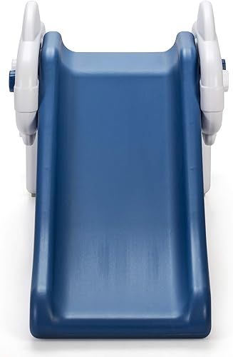 Miniatura 9 de BABY JOY Juego de tobogán para niños, juego de mini tobogán independiente para bebé, HDPE, almohadillas antideslizantes para los pies, pedales