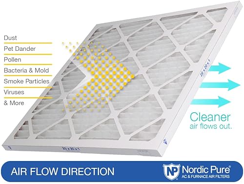 Miniatura 3 de Nordic Pure MERV 10 - Filtros para aire acondicionado y horno, plisados, 12 x 20 x 1 pulgadas
