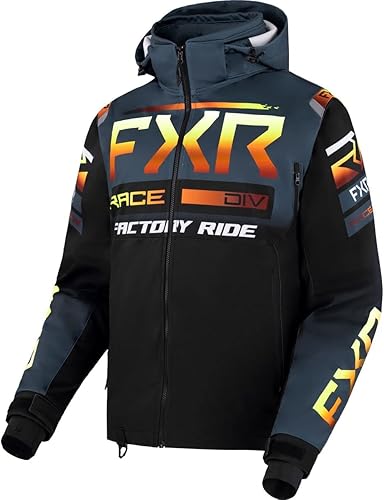 Vista 75 de FXR Chaqueta para moto de nieve RRX impermeable térmica Flex invierno negro/blanco