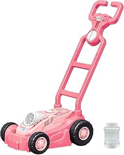 Bubble Mower,Automatic Bubble Blower Machine with Light - Interactive Outdoor Push Toys for Preschool Boys and Girls, Backyard, Garden, Park Yechun