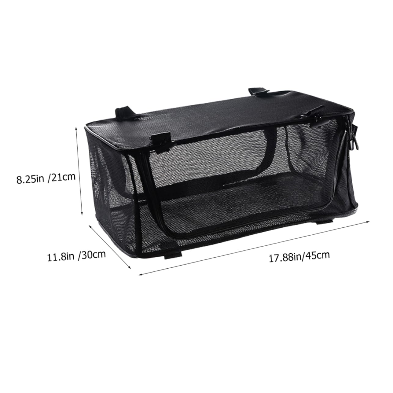 TOBBOMEY Camping Utensils Storage Bag Mesh Bag Camp Table Collapsible Cooking Utensil Organizer Outdoor 45.5x30x21cm Easy to Fold Wash