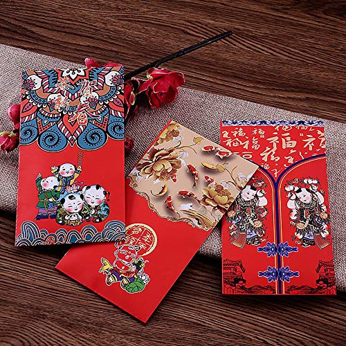 Chinese Red Envelopes For New Year 2023 Rabbit Spring Festival Large Money Packets (36Pcs) #TOP4
