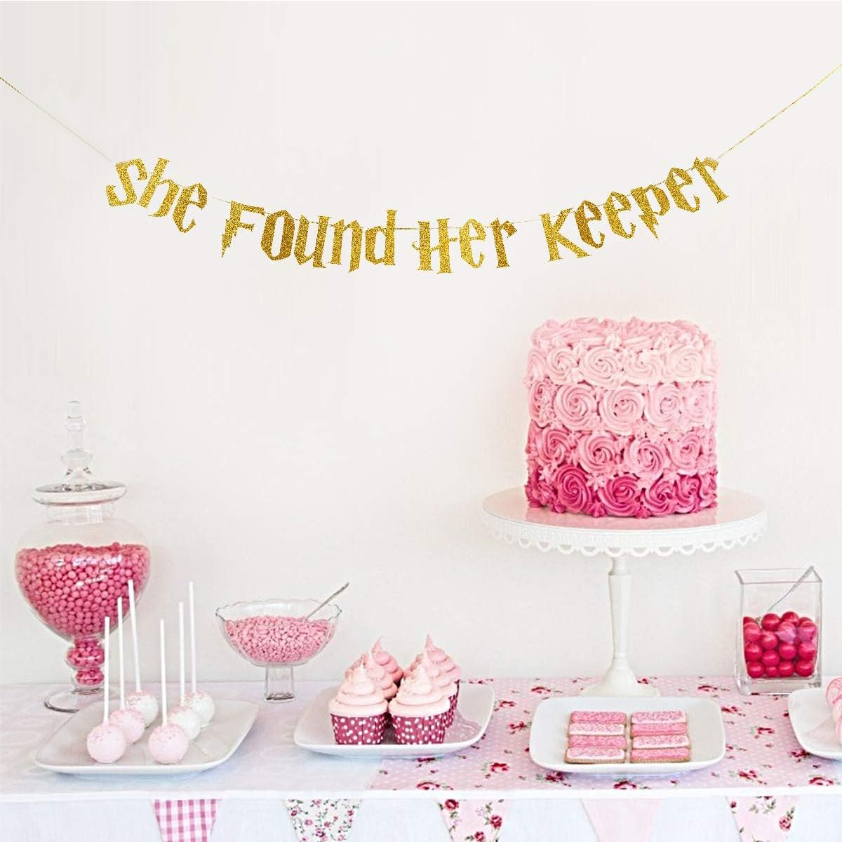 Bannière Dorée à Paillettes « Once Upon A Time » Pour Fiançailles, Enterrement De Vie De Jeune Fille, Anniversaire, Mariage, Fête Prénuptiale ( Doré