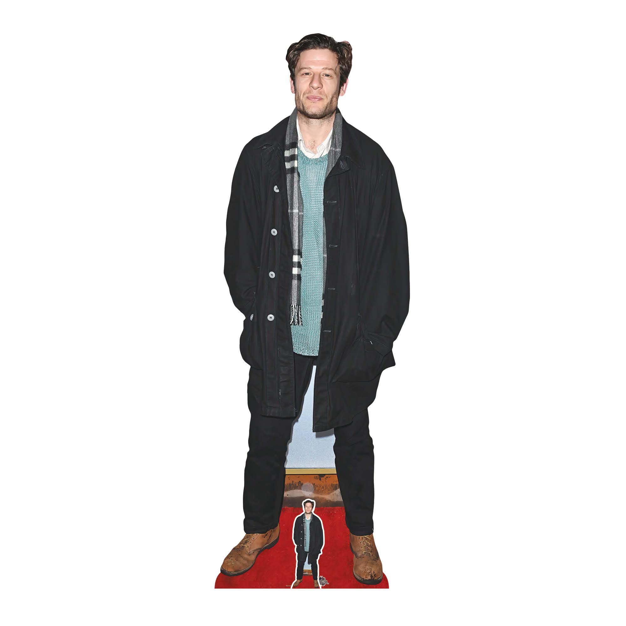 Star Cutouts CS1091 James Norton Lifesize Cardboard Cutout With Mini Star Cutout