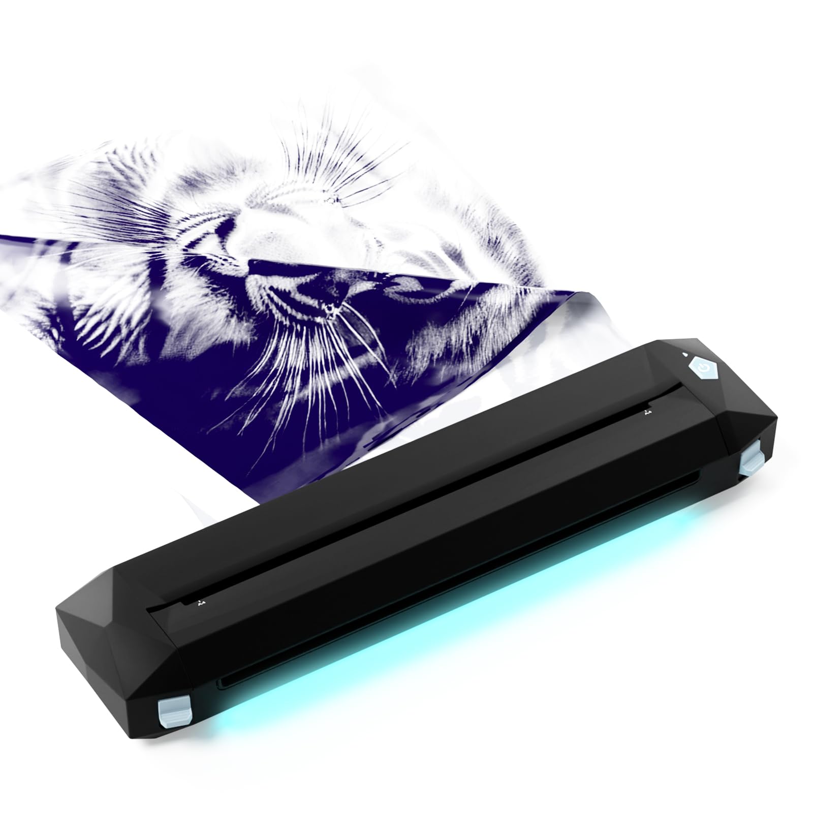 KVM Wireless Tattoo Bluetooth Thermal Stencil Printer Bluetooth or USB Interface Thermal Paper or Transfer Paper Printing Android & iOS & Windows Links Smart Printer for Tattoo Artists and Beginners