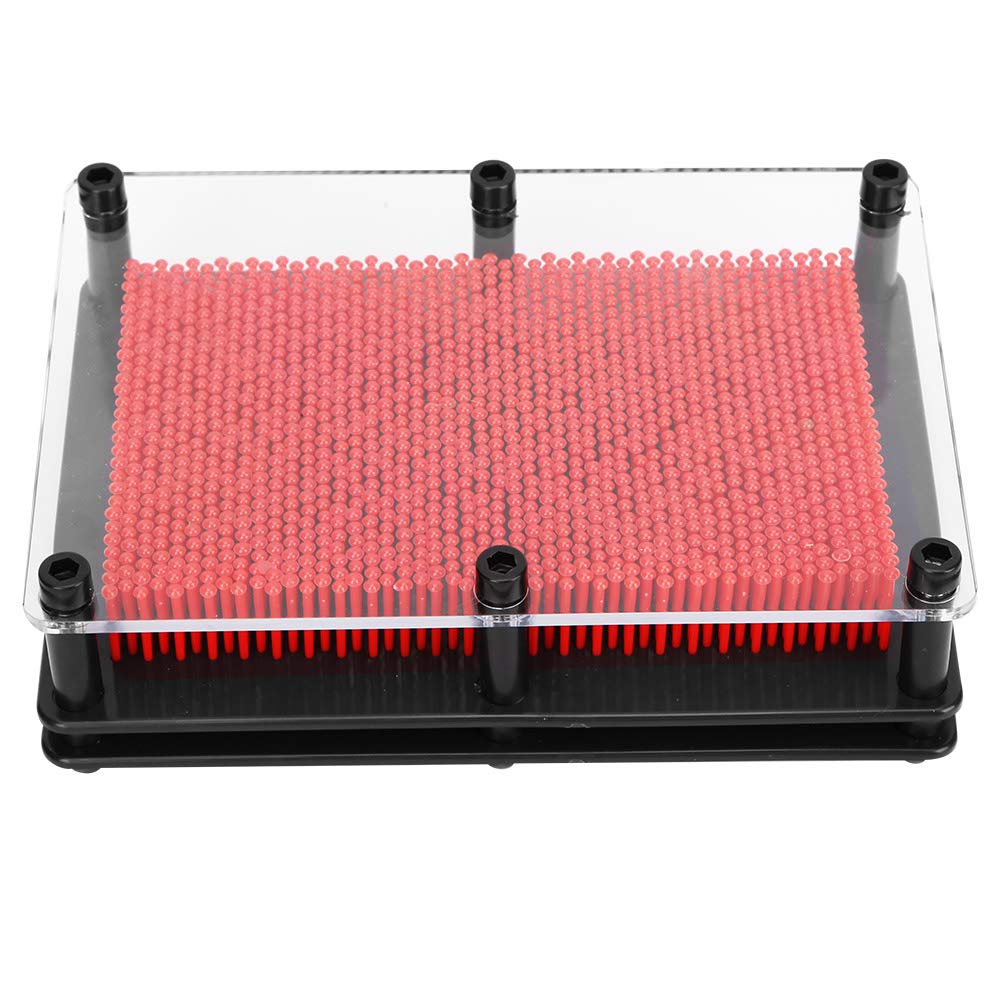 Clone Hand Model, Pin Screen Needle Painting Clone Needle Model, for Home Decoration Adult (medium red)