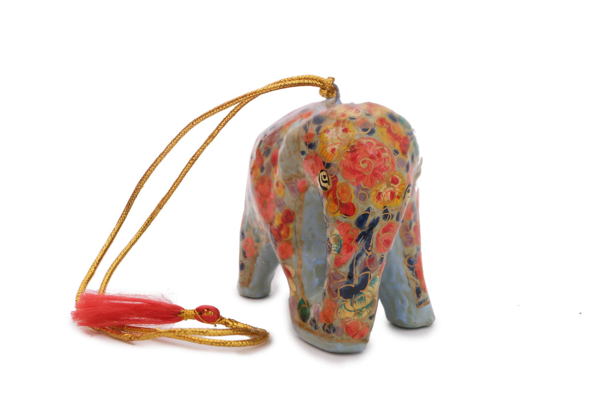 Éléphant en papier mâché artisanat déco pour étagère bureau