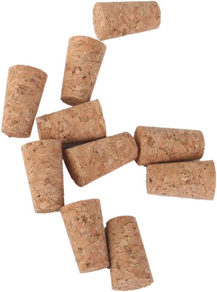 10pcs Tapered Wooden Cork Bung Stopper Tops for Bottle Jar Craft 21 x 14 x 22mm