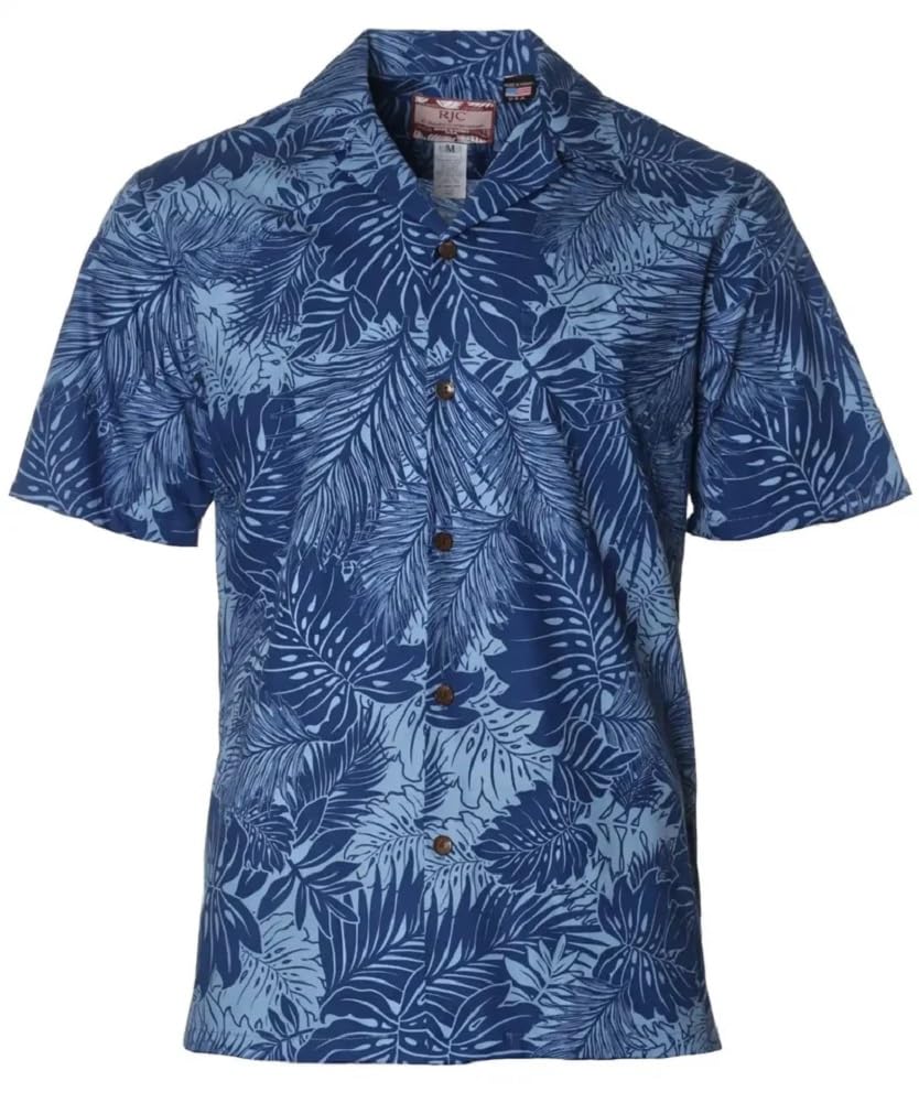 RJC Traditionelles Aloha-Hawaiihemd für Herren, tropischer Fischdruck