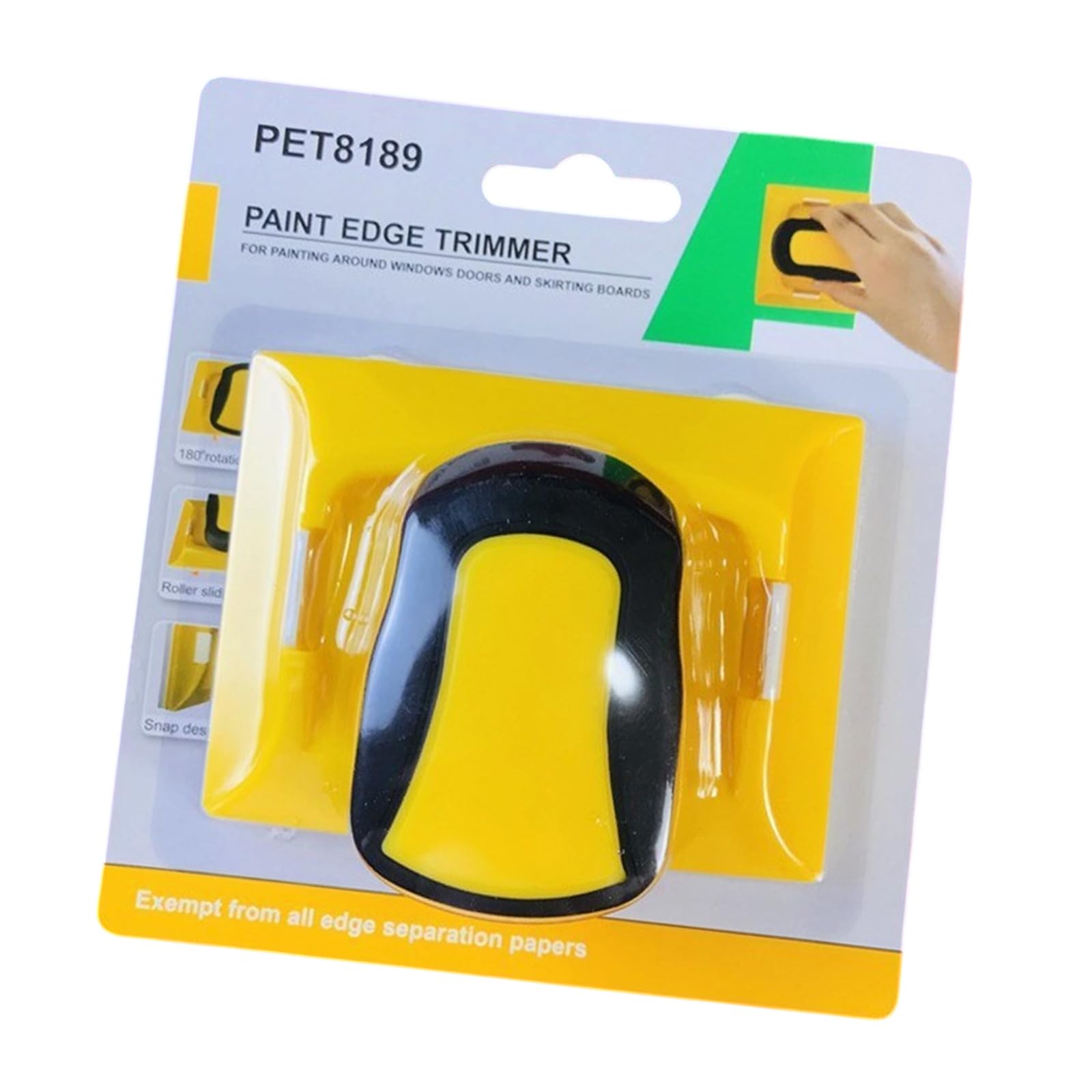 Msioytog Lightweight Trim Brush Edges Brush With For Effortless Painting Tasks Edges Trimmer Efficient Use Border Pruner