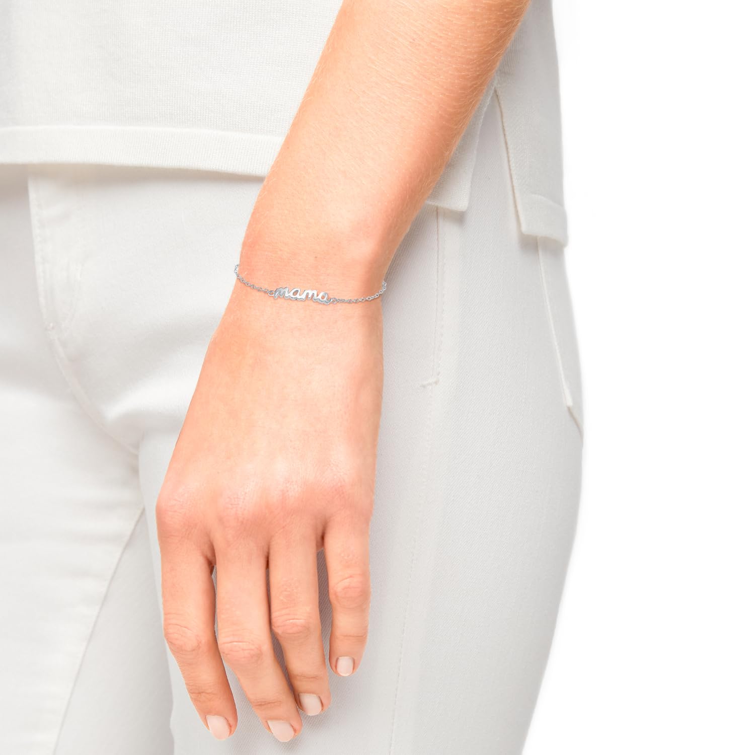 s.Oliver 2034285 Damen Armband Mama Sterling-Silber 925 Silber 20 cm