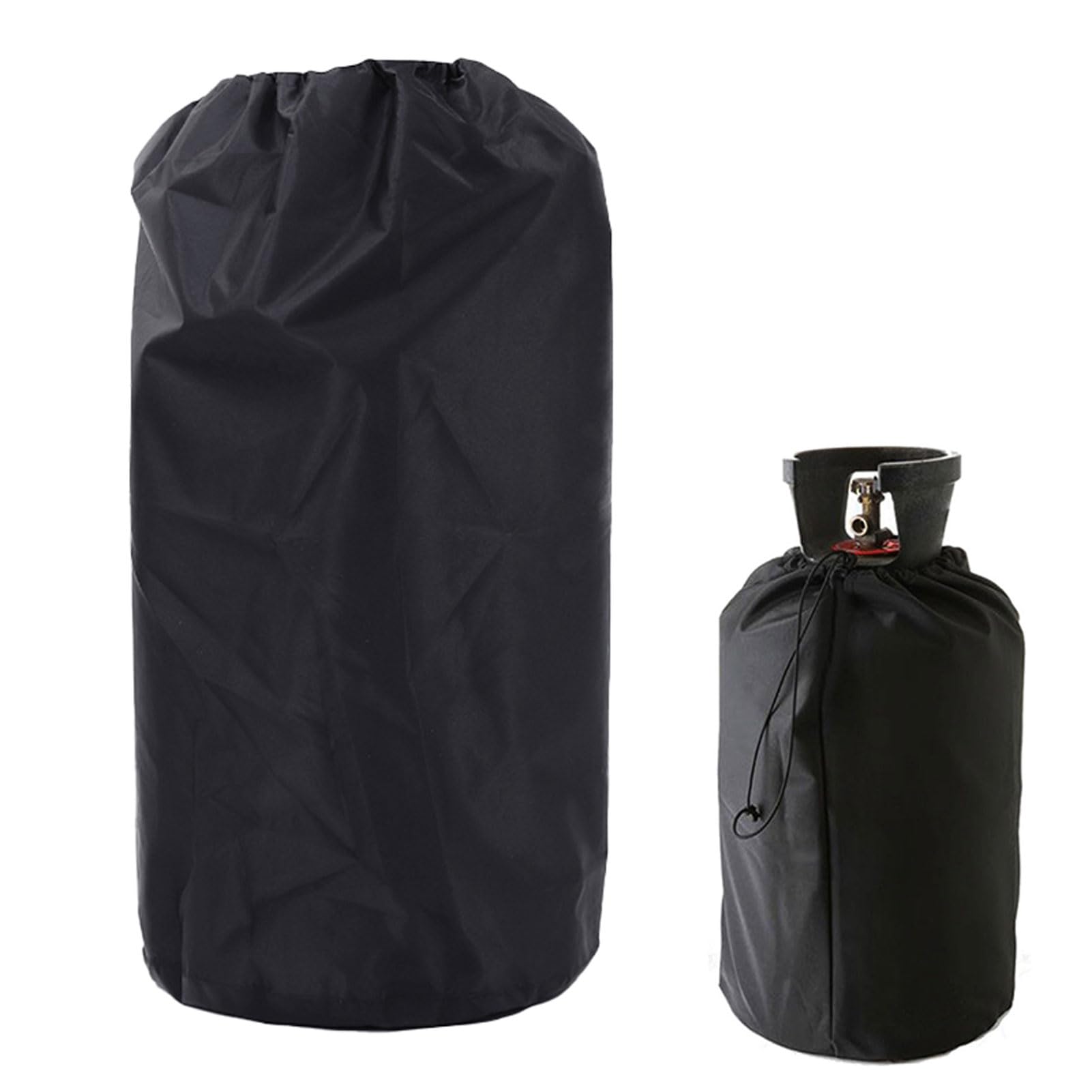 EBbels Propane Tank Cover, Full Cover 210D Oxford Cloth Propane Gas Tank Cover with Drawstrings, Heavy Duty Waterproof Windproof Gas Cylinder Cover for Outdoor Garden BBQ