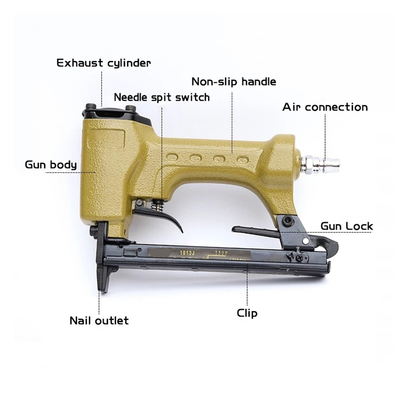 Professionale Heavy Duty Cucitrice 1013J 20GA Fine Wire Pinzatrice Framing Chiodatrice Pistola Pneumatica