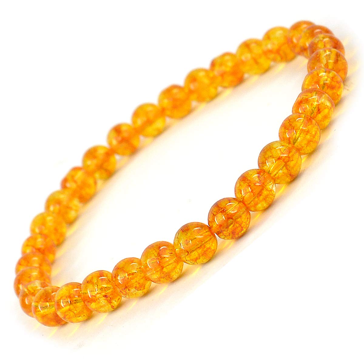 Reiki Crystal Products Natural Citrine Bracelet 6 Mm Round Bead Bracelet For Wealth For Unisex Adult (B07KK968J1) Amazon Price History, Amazon Price Tracker