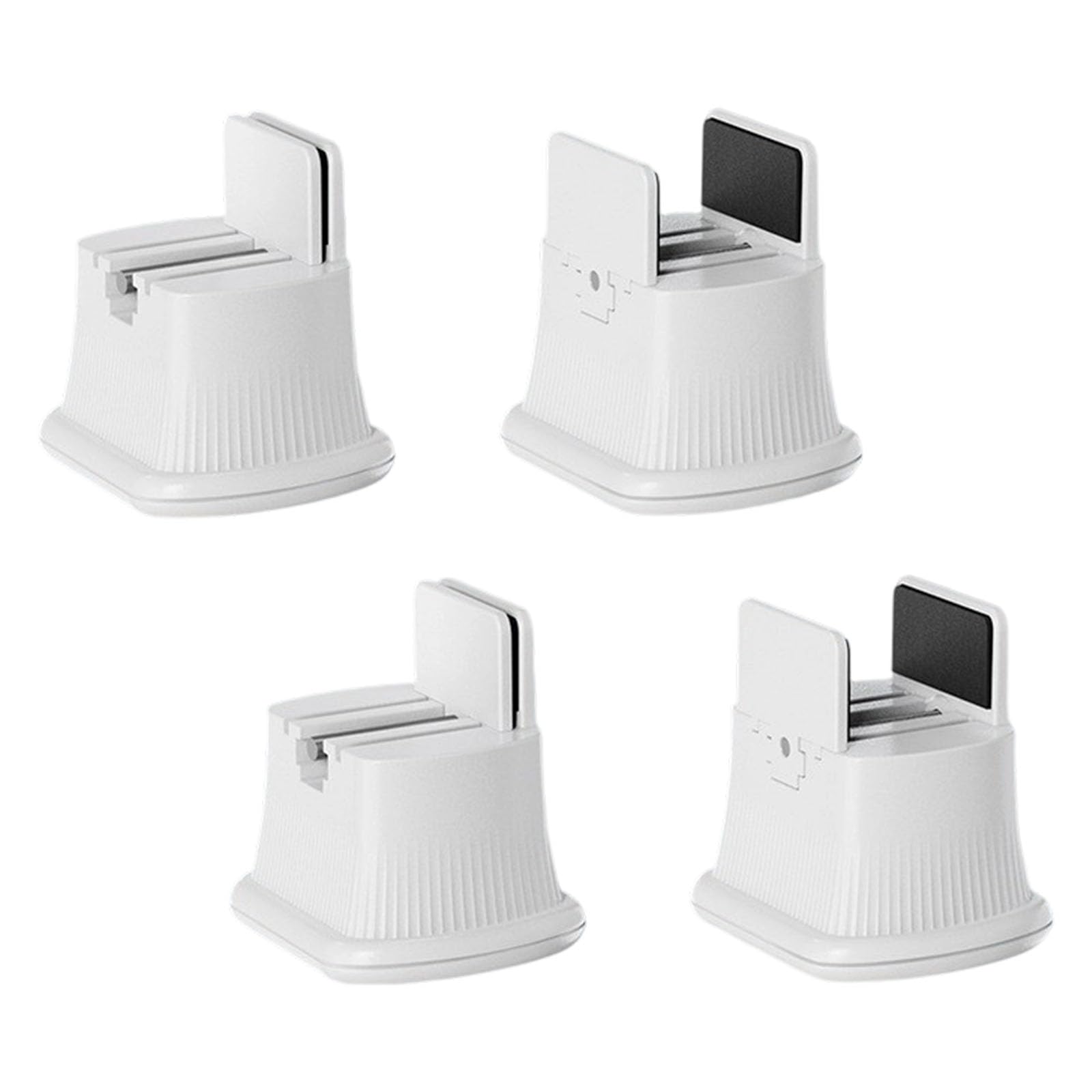 4pcs Furniture Leg Pads, 360 Degree Rotation Zinc Alloy Casters with Bearings, General Furniture Leg Extender for Sofa Cabinet Table