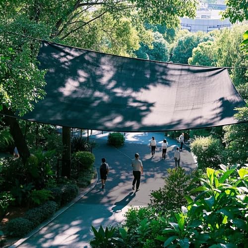 Image of winemana 70% Black Shade Cloth, 6.6 x 10 FT Mesh Tarp with Grommets, Garden Sunblock Shade Cloth Shading Antifreezing for Plants Cover, Greenhouse, Barns Kennel, Patio, Tomatoes