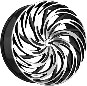 Azara AZA-531 20x8.5 5x108 5x114.3 +35 Cb 74.1 Gloss Black & Machined