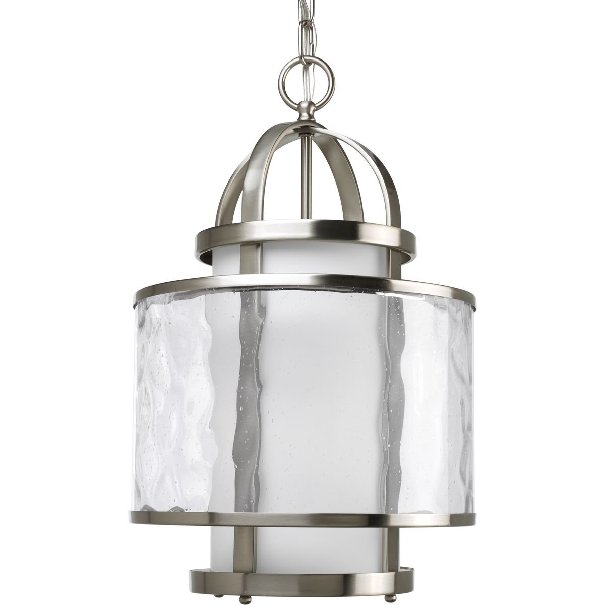 Progress Lighting P3701-09 Bay Court Hall & Foyer, 11-3/4-Inch Diameter x 18-1/4-Inch Height, Nickel