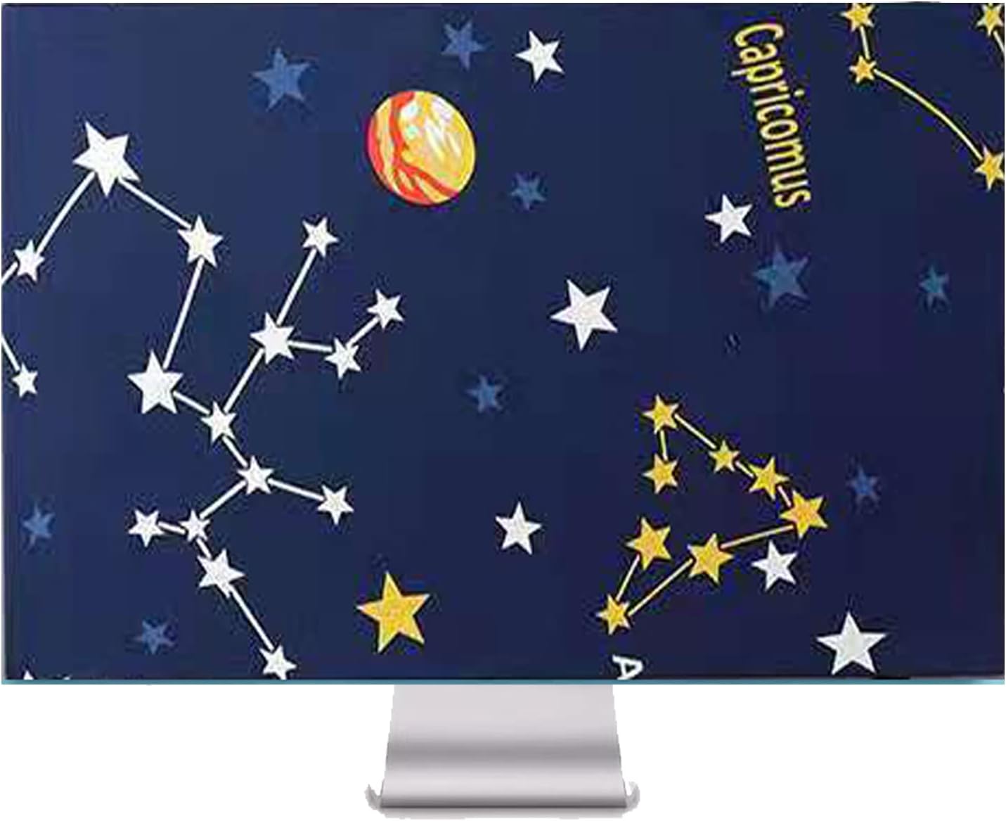 Monitor Dust Cover 26, 27, 28,29 in Anti-Static Dustproof Protective Cover for LCD/LED/HD Panel Case Computer Sleeve Compatible with PC, Desktop and TV (Blue constellation,26-29inch)