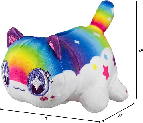 Miniatura 8 de Juguete de peluche de gato Mee Meows, peluche de comida para gatos, linda figura de animal de dibujos animados de anime, almohada de peluche de