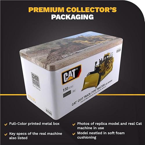Miniatura 6 de Diecast Masters Tractor tipo oruga Caterpillar D11T a escala 150 (diseño JEL)  Camiones para gatos y equipos de construcción de la serie High Line