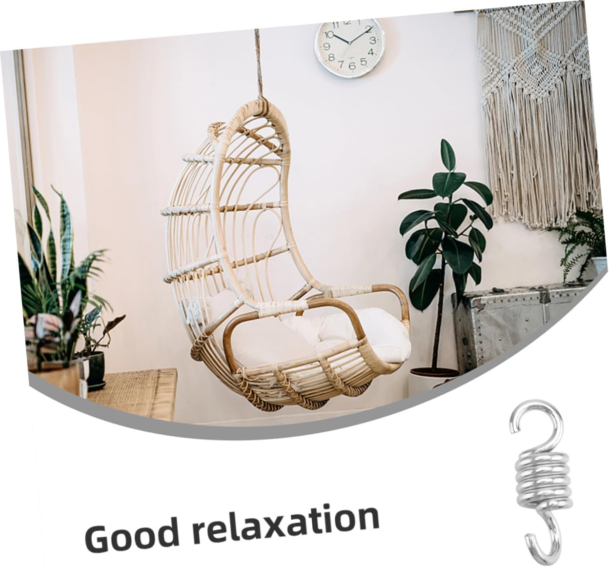 4pcs Hammock Swing Spring Kit Porch Swing Comfort Springs Metal Easy Install Hanging Chair