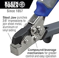 Vista 2 de Klein Tools 86528 Juego de punzones, herramienta de punzón de bloqueo a presión para revestimiento de chapa, vinilo y aluminio
